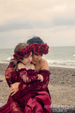 Mommy & Me Gown Set • Valerie & Katie Set •  Lace Maternity Gown • Vintage Lace Dress • Maternity Lingerie Robe • Vintage Bohemian Dress • by Sew Trendy