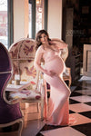 Vera Gown • Fitted Maternity Gown • Infinity Top Slim Fit • Bridesmaid Dress • by Sew Trendy